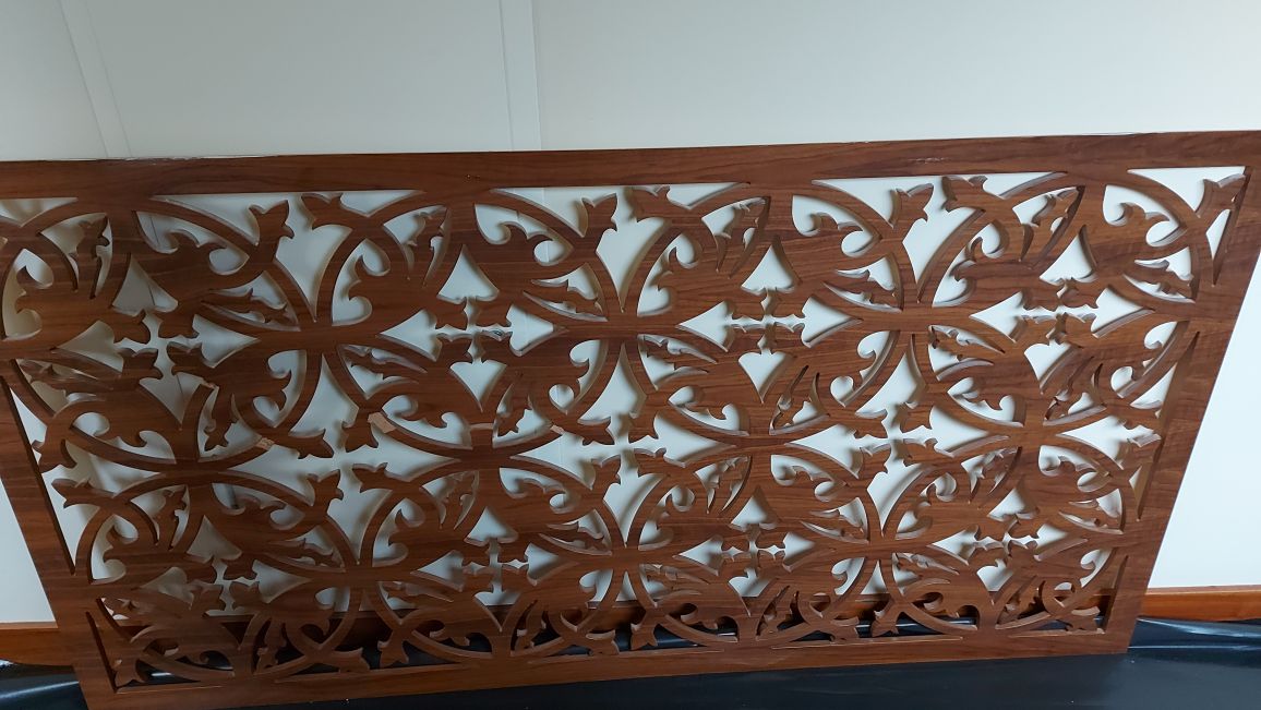 Seperatör paravan kahverengi altın varak